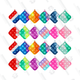24 mini silicone poppers on keychains are shown.